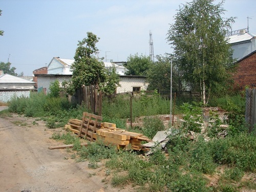 Местоположение участка обследование на ул. Шевченко. Вид с юго-запада.