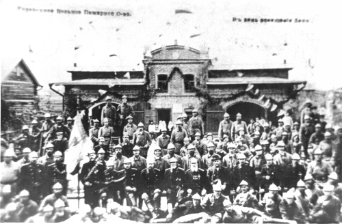 Здание пожарного депо. Фото 1909 г. Архив ГВПО.