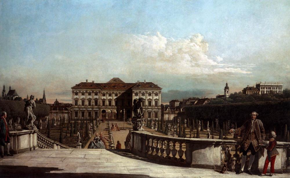 Бернардо Беллотто Сады дворца Лихтенштейн. Холст., масло. 1759-1760 гг.