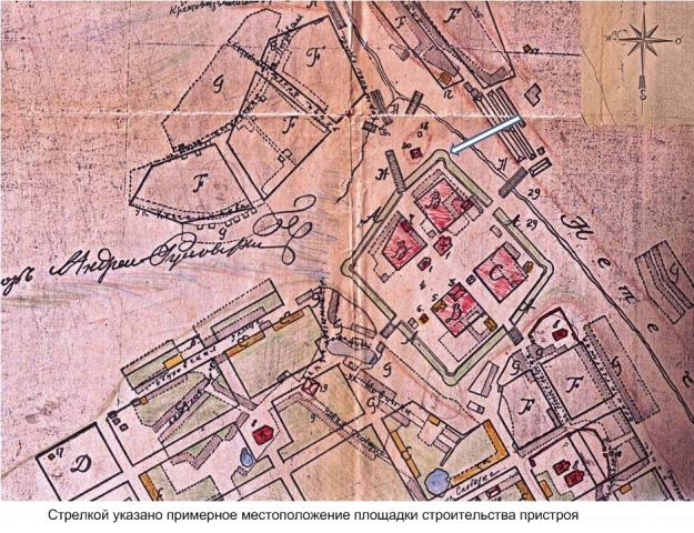 Геометрический план Нижегородской губернии города Балахны 1806 г. (в копии «Археологической Службы»)