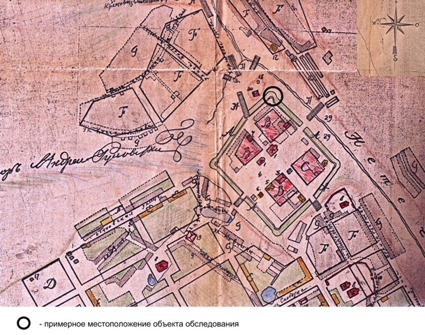Геометрический план Нижегородской губернии города Балахны 1806 г. (в копии «Археологической Службы»)