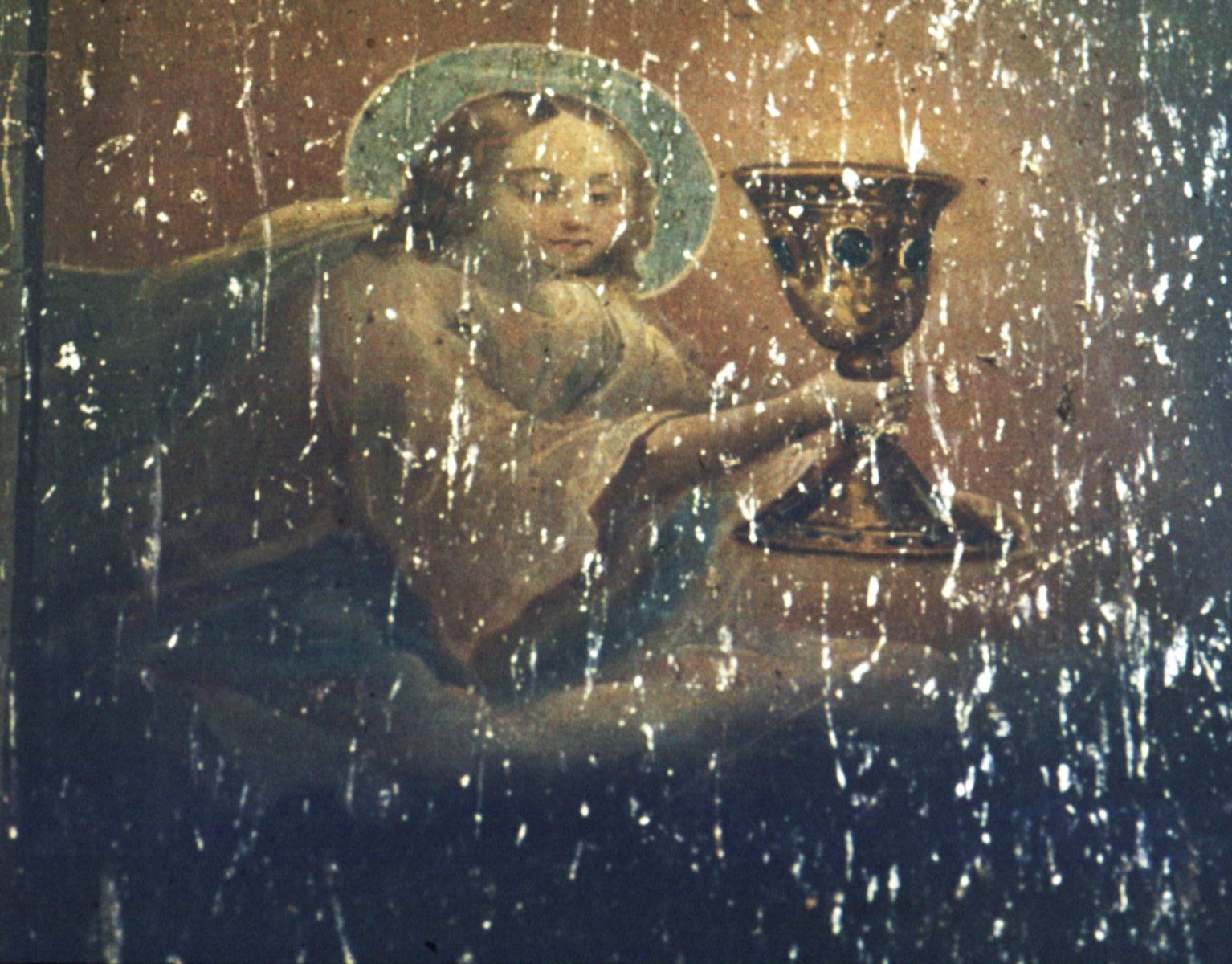 Моление о чаше. Роспись алтаря Троицкого собора. 