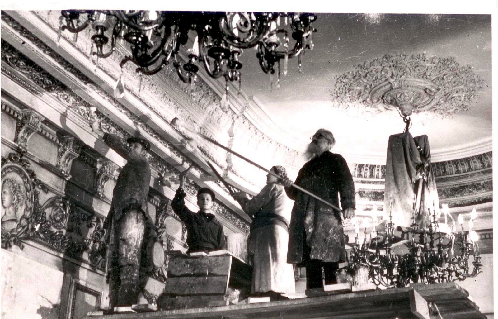 Ремонтно-восстановительные работы после пожара 1958 г.